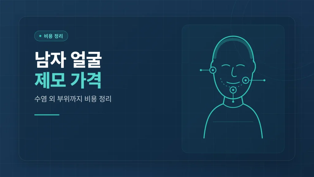남자 얼굴 제모 가격